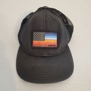 Ariat Men's Serape Flag Patch Trucker Cap Black